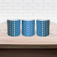 Blue Samoa Malu Tattoo Inspired Ceramic Mug - Polynesian Pride