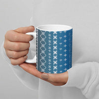 Blue Samoa Malu Tattoo Inspired Ceramic Mug - Polynesian Pride