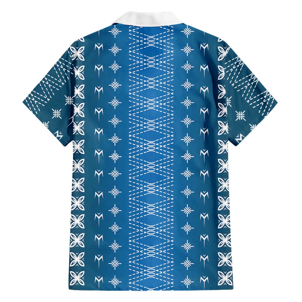 Blue Samoa Malu Tattoo Inspired Family Matching Mermaid Dress and Hawaiian Shirt - Polynesian Pride