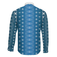 Blue Samoa Malu Tattoo Inspired Family Matching Mermaid Dress and Hawaiian Shirt - Polynesian Pride