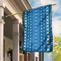Blue Samoa Malu Tattoo Inspired Garden Flag LT05 House Flag Blue - Polynesian Pride
