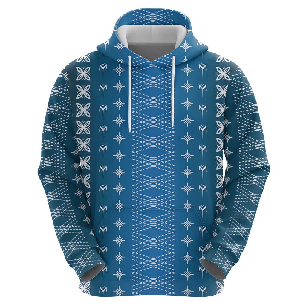 Blue Samoa Malu Tattoo Inspired Hoodie - Polynesian Pride
