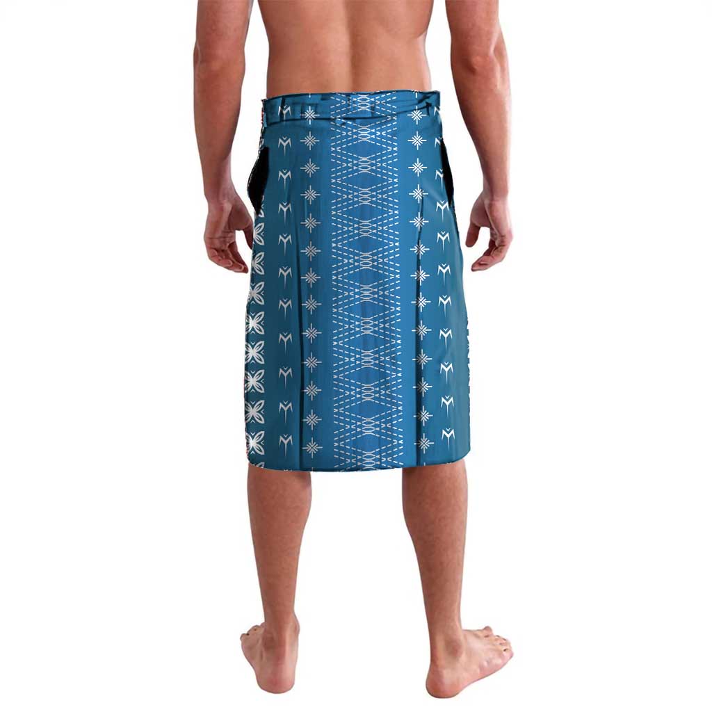 Blue Samoa Malu Tattoo Inspired Lavalava - Polynesian Pride