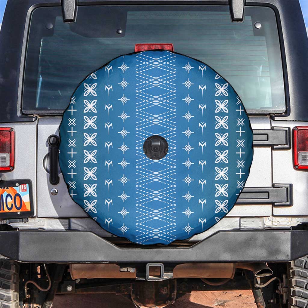 Blue Samoa Malu Tattoo Inspired Spare Tire Cover LT05 Blue - Polynesian Pride
