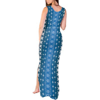 Blue Samoa Malu Tattoo Inspired Tank Maxi Dress - Polynesian Pride