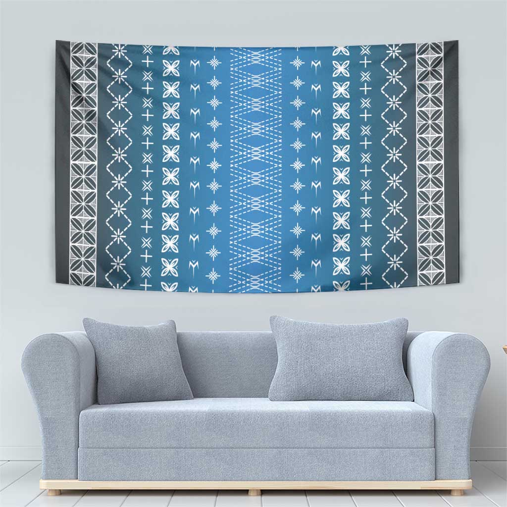 Blue Samoa Malu Tattoo Inspired Tapestry - Polynesian Pride