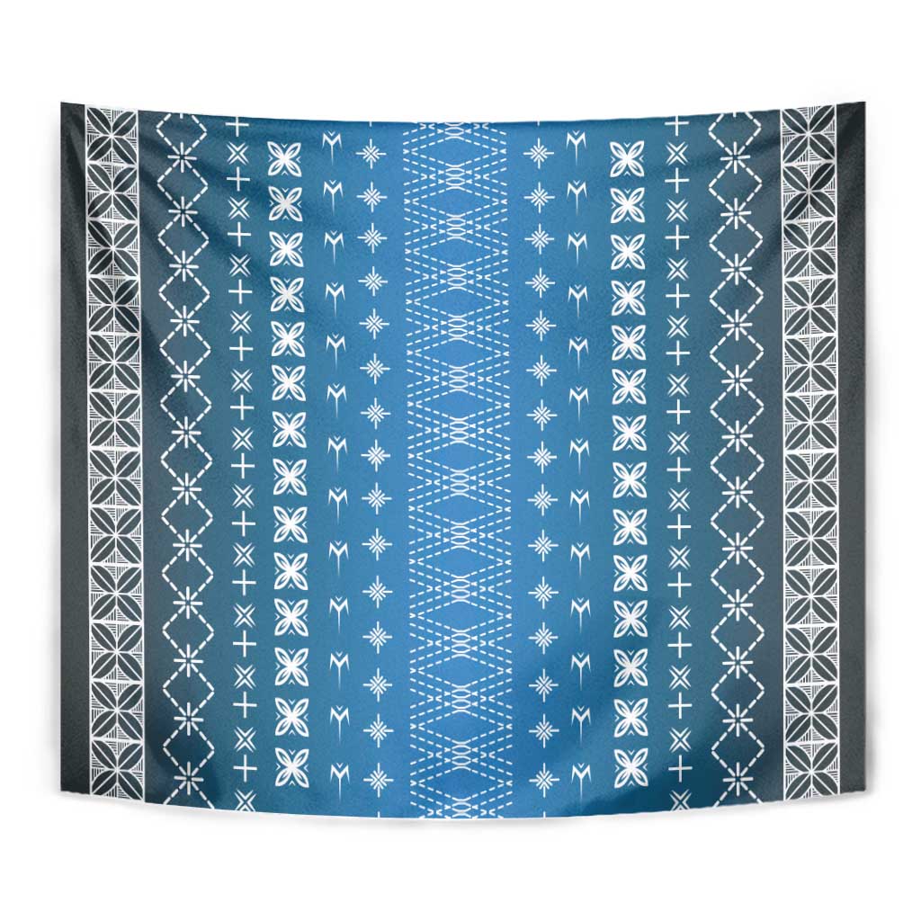 Blue Samoa Malu Tattoo Inspired Tapestry - Polynesian Pride