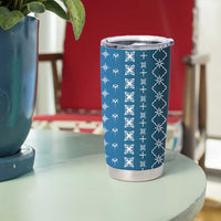 Blue Samoa Malu Tattoo Inspired Tumbler Cup - Polynesian Pride