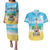 Hawaiian Ukulele Couples Matching Puletasi and Hawaiian Shirt Sound Of Happiness