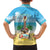 Hawaiian Ukulele Family Matching Off Shoulder Maxi Dress and Hawaiian Shirt Sound Of Happiness