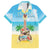 Hawaiian Ukulele Family Matching Off Shoulder Maxi Dress and Hawaiian Shirt Sound Of Happiness