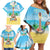 Hawaiian Ukulele Family Matching Off Shoulder Short Dress and Hawaiian Shirt Sound Of Happiness