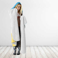 Hawaiian Ukulele Hooded Blanket Sound Of Happiness