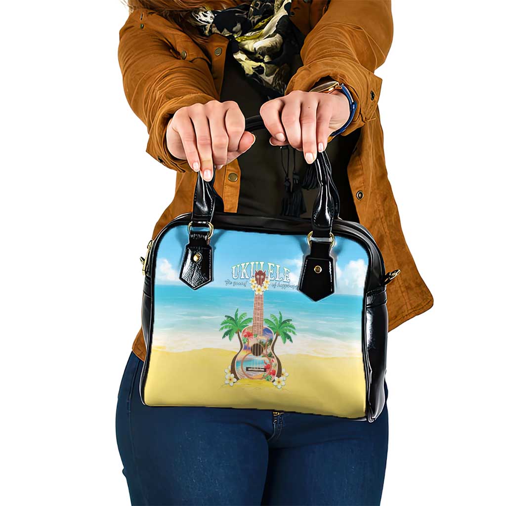 Hawaiian Ukulele Shoulder Handbag Sound Of Happiness LT05 One Size Colorful - Polynesian Pride