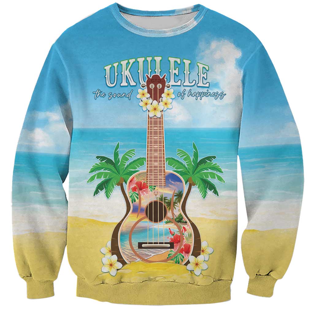 Hawaiian Ukulele Sweatshirt Sound Of Happiness LT05 Unisex Colorful - Polynesian Pride
