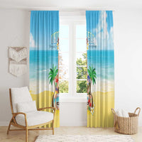 Hawaiian Ukulele Window Curtain Sound Of Happiness