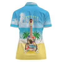 Hawaiian Ukulele Women Polo Shirt Sound Of Happiness