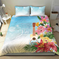 National Ukulele Day Bedding Set Tropical Vibe