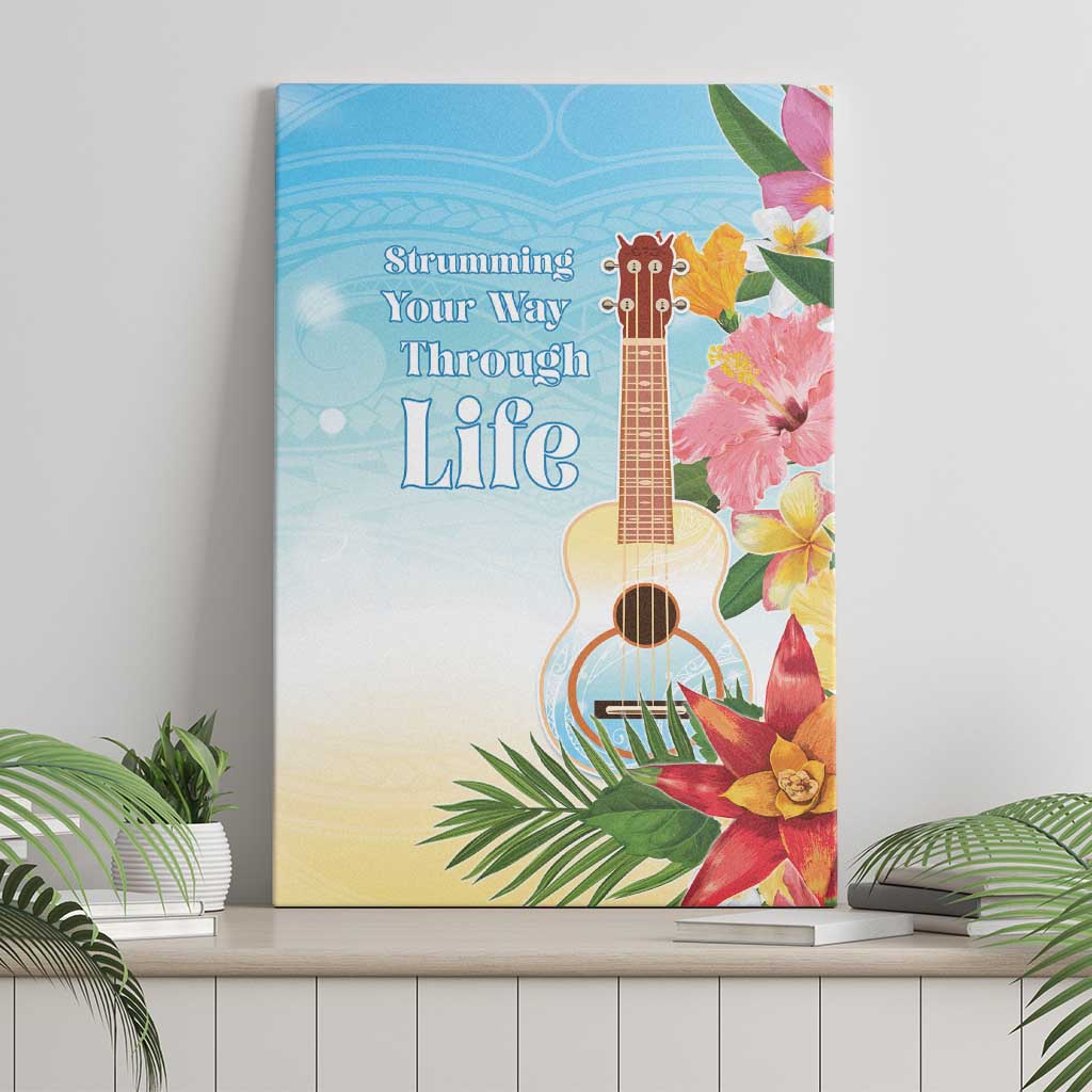 National Ukulele Day Canvas Wall Art Tropical Vibe