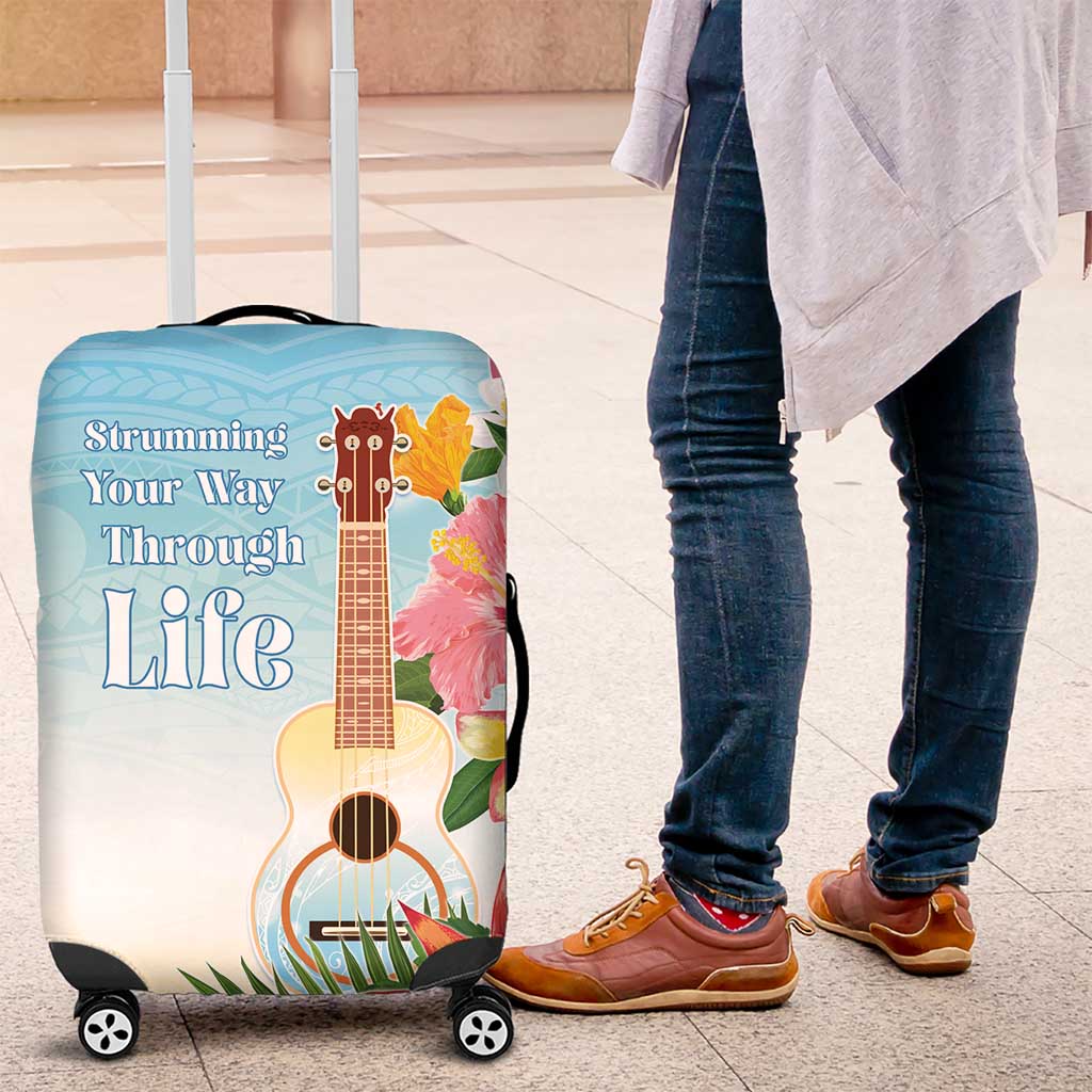 National Ukulele Day Luggage Cover Tropical Vibe LT05 Colorful - Polynesian Pride
