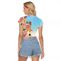 National Ukulele Day Raglan Cropped T Shirt Tropical Vibe