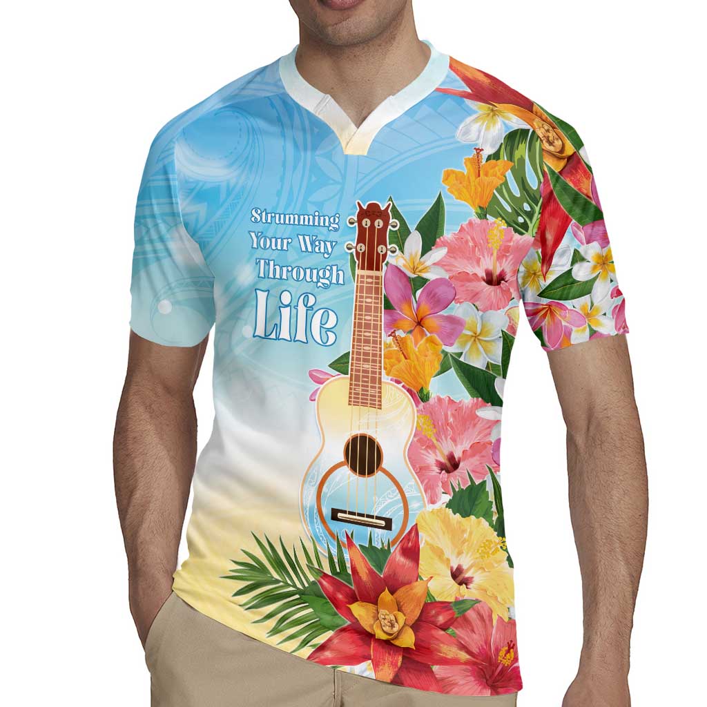 National Ukulele Day Rugby Jersey Tropical Vibe