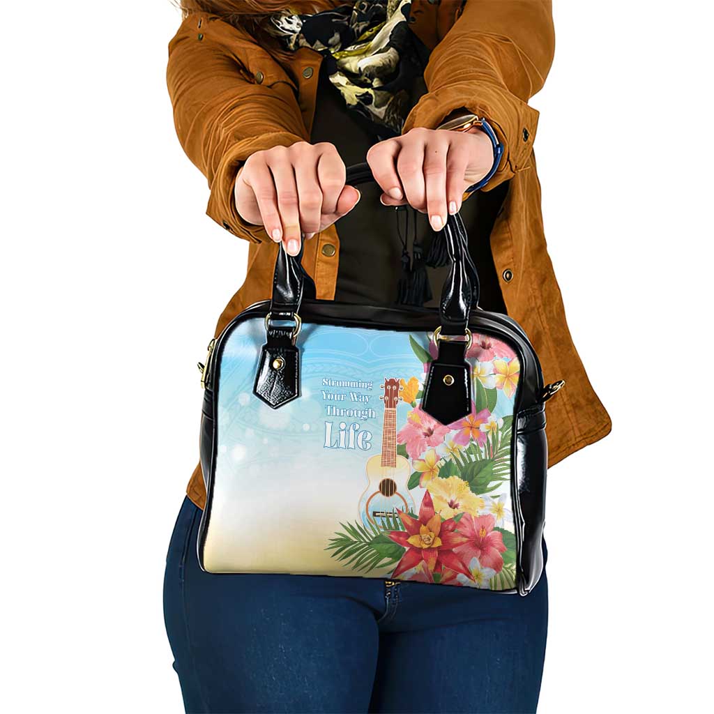 National Ukulele Day Shoulder Handbag Tropical Vibe LT05 One Size Colorful - Polynesian Pride