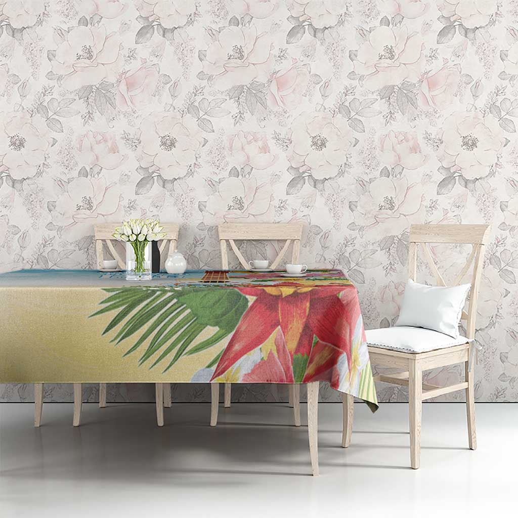 National Ukulele Day Tablecloth Tropical Vibe