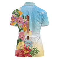 National Ukulele Day Women Polo Shirt Tropical Vibe