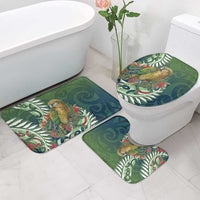 New Zealand Kea Bird Bathroom Set With Maori Koru Fern - Polynesian Pride