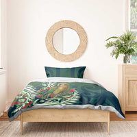New Zealand Kea Bird Bedding Set With Maori Koru Fern - Polynesian Pride
