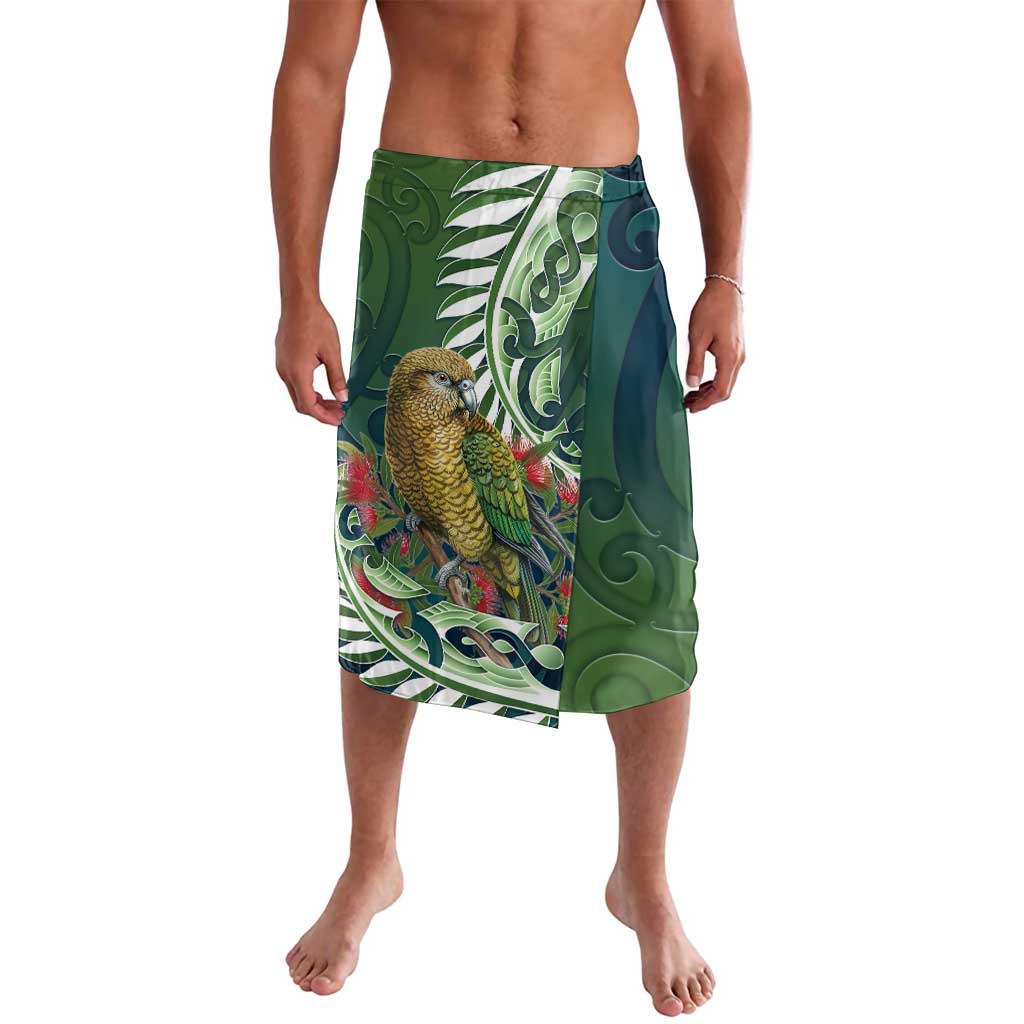 New Zealand Kea Bird Lavalava With Maori Koru Fern - Polynesian Pride