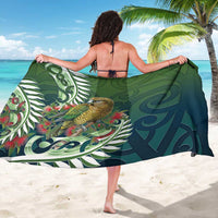 New Zealand Kea Bird Sarong With Maori Koru Fern - Polynesian Pride
