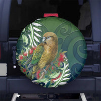 New Zealand Kea Bird Spare Tire Cover With Maori Koru Fern - Polynesian Pride