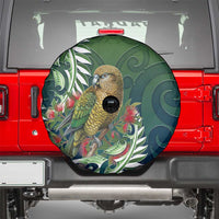 New Zealand Kea Bird Spare Tire Cover With Maori Koru Fern - Polynesian Pride