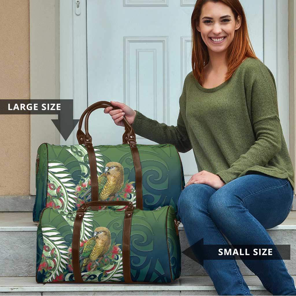 New Zealand Kea Bird Travel Bag With Maori Koru Fern - Polynesian Pride