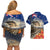 New Zealand ANZAC Day Couples Matching Off Shoulder Short Dress and Hawaiian Shirt The Lonesome Pine With Soldier Fern LT05 - Polynesian Pride