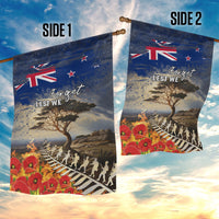New Zealand ANZAC Day Garden Flag The Lonesome Pine With Soldier Fern LT05 - Polynesian Pride