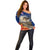 New Zealand ANZAC Day Off Shoulder Sweater The Lonesome Pine With Soldier Fern LT05 - Polynesian Pride