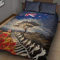 New Zealand ANZAC Day Quilt Bed Set The Lonesome Pine With Soldier Fern LT05 - Polynesian Pride