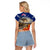 New Zealand ANZAC Day Raglan Cropped T Shirt The Lonesome Pine With Soldier Fern LT05 - Polynesian Pride