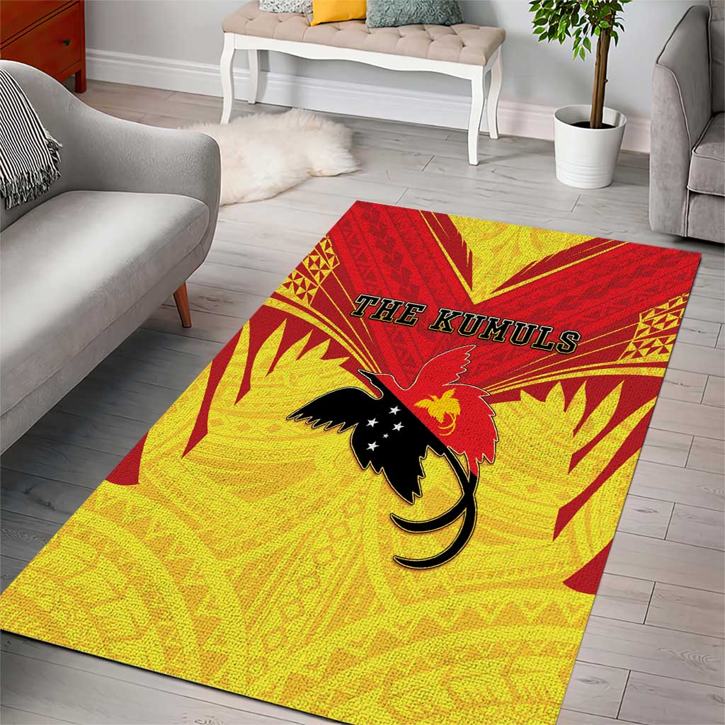 Papua New Guinea Rugby Area Rug Kumuls Heritage LT05 - Polynesian Pride