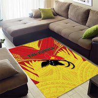 Papua New Guinea Rugby Area Rug Kumuls Heritage LT05 - Polynesian Pride