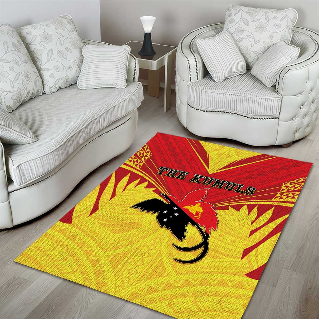 Papua New Guinea Rugby Area Rug Kumuls Heritage LT05 - Polynesian Pride