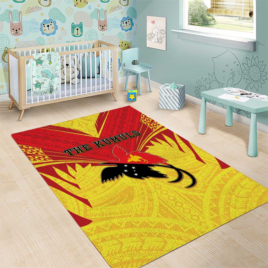 Papua New Guinea Rugby Area Rug Kumuls Heritage LT05 - Polynesian Pride