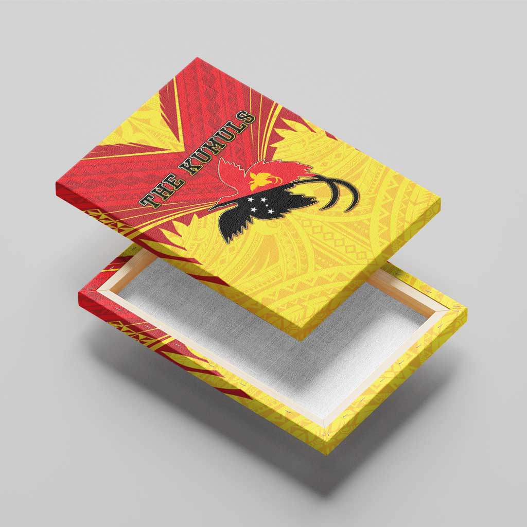Papua New Guinea Rugby Canvas Wall Art Kumuls Heritage
