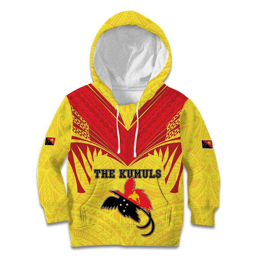 Papua New Guinea Rugby Custom Kid Hoodie Kumuls Heritage