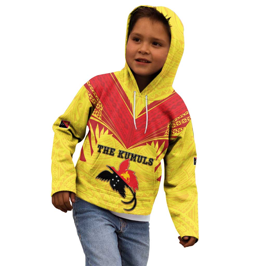 Papua New Guinea Rugby Custom Kid Hoodie Kumuls Heritage