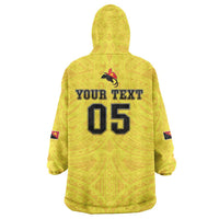 Papua New Guinea Rugby Custom Wearable Blanket Hoodie Kumuls Heritage