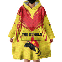 Papua New Guinea Rugby Custom Wearable Blanket Hoodie Kumuls Heritage
